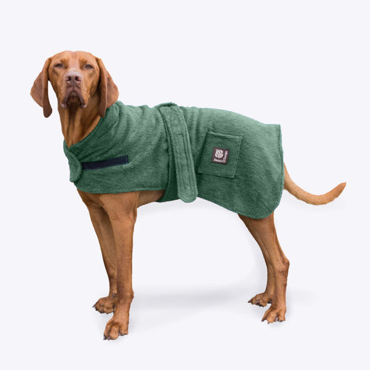 Danish Design Dog Drying Robe Green