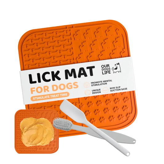 Dogs Life Lick Mat For Dogs with Spreader & Brush