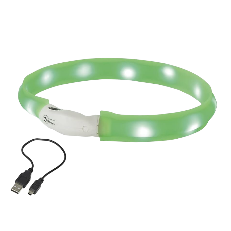 Nobby Light Ribbon LED Collar - Green