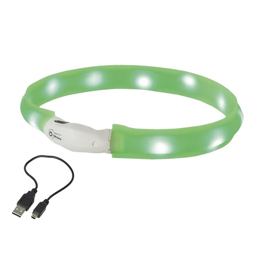 Nobby Light Ribbon LED Collar - Green