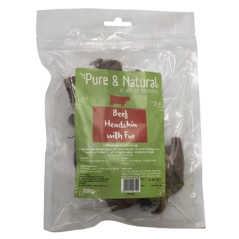 Beef Headskin With Fur