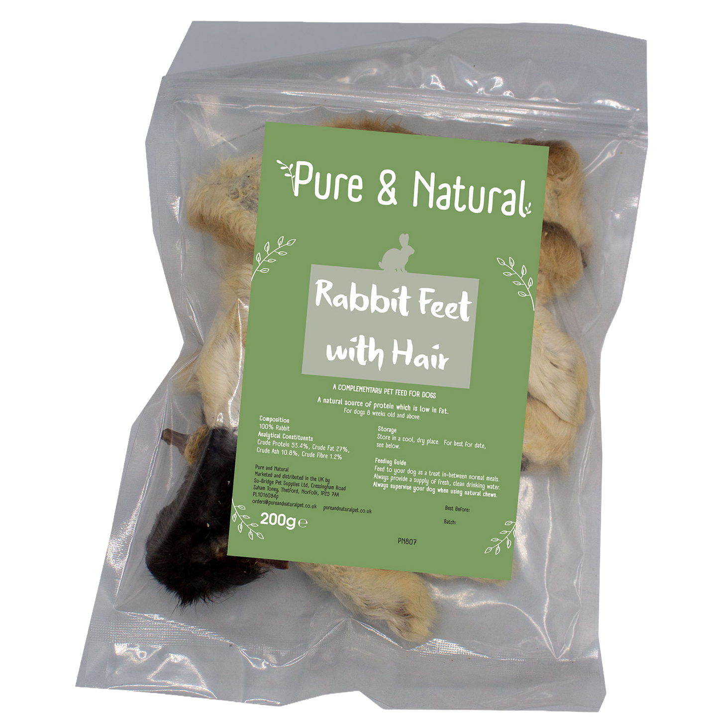 Rabbit Feet With Hair