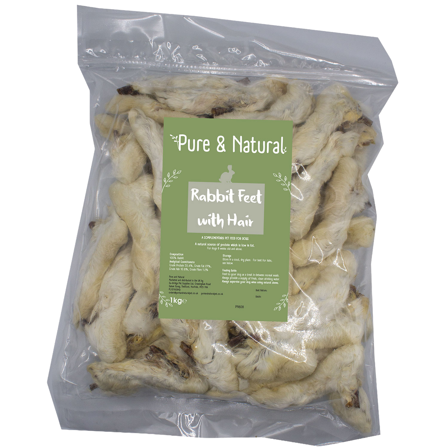 Rabbit Feet With Hair