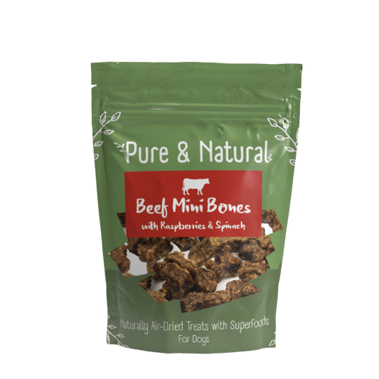 Beef Mini Bones with Raspberries & Spinach