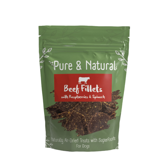 Beef Fillets with Raspberries & Spinach