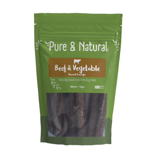 Beef & Vegetables Gourmet Sausages