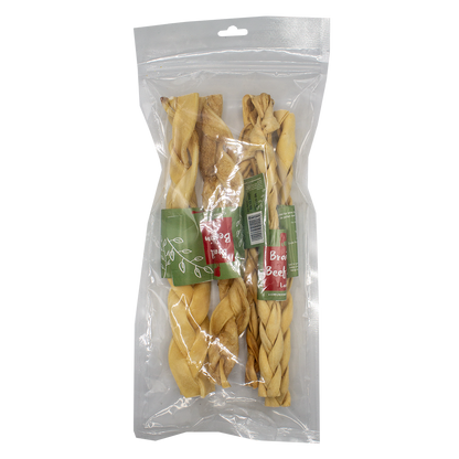 Braided Beef Skin Large 30cm 5pk