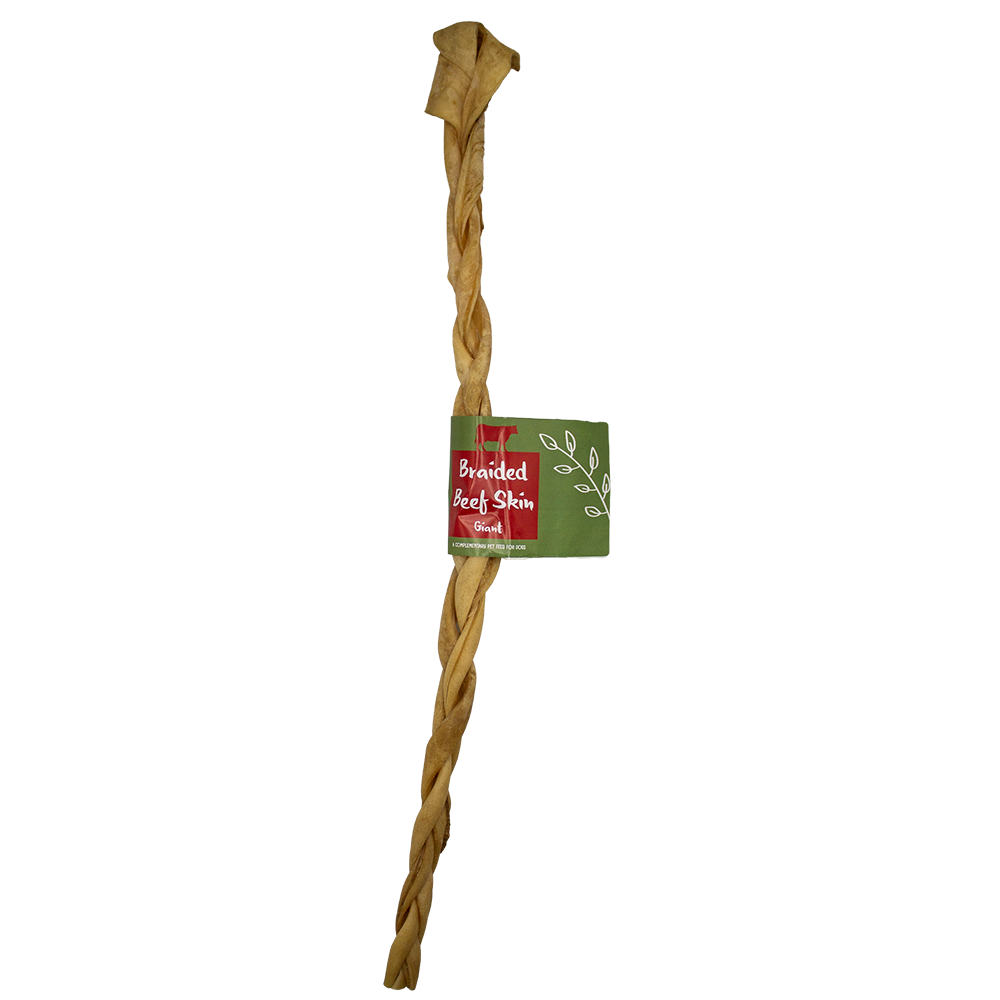 Braided Beef Skin Giant 50cm 5pk