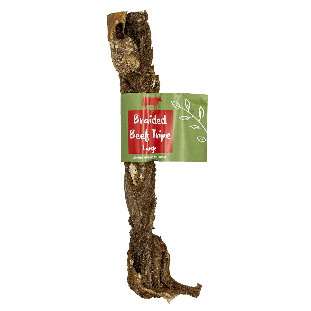 Braided Beef Tripe Large 30cm 5pk