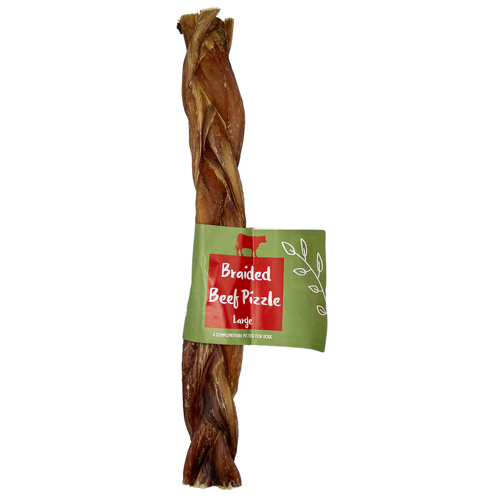 Braided Beef Pizzle Large 30cm 5pk