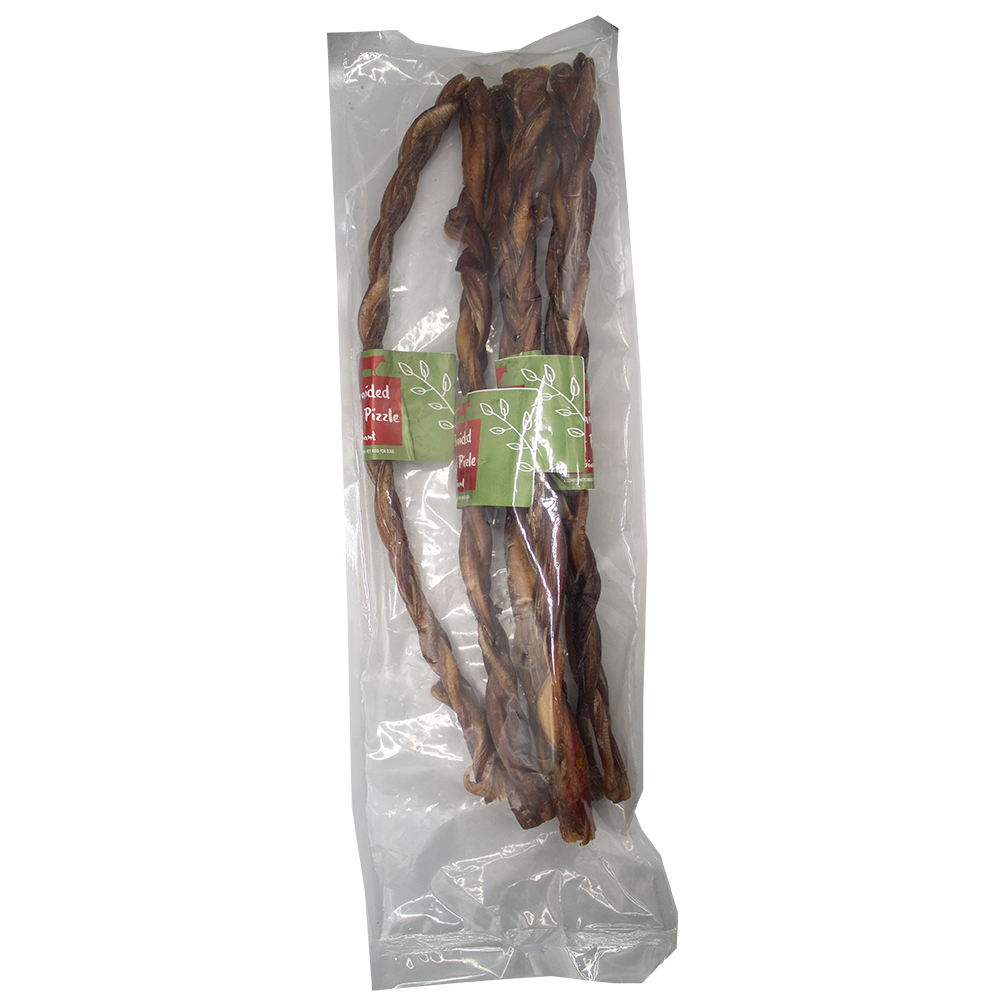 Braided Beef Pizzle Giant 50cm 5pk