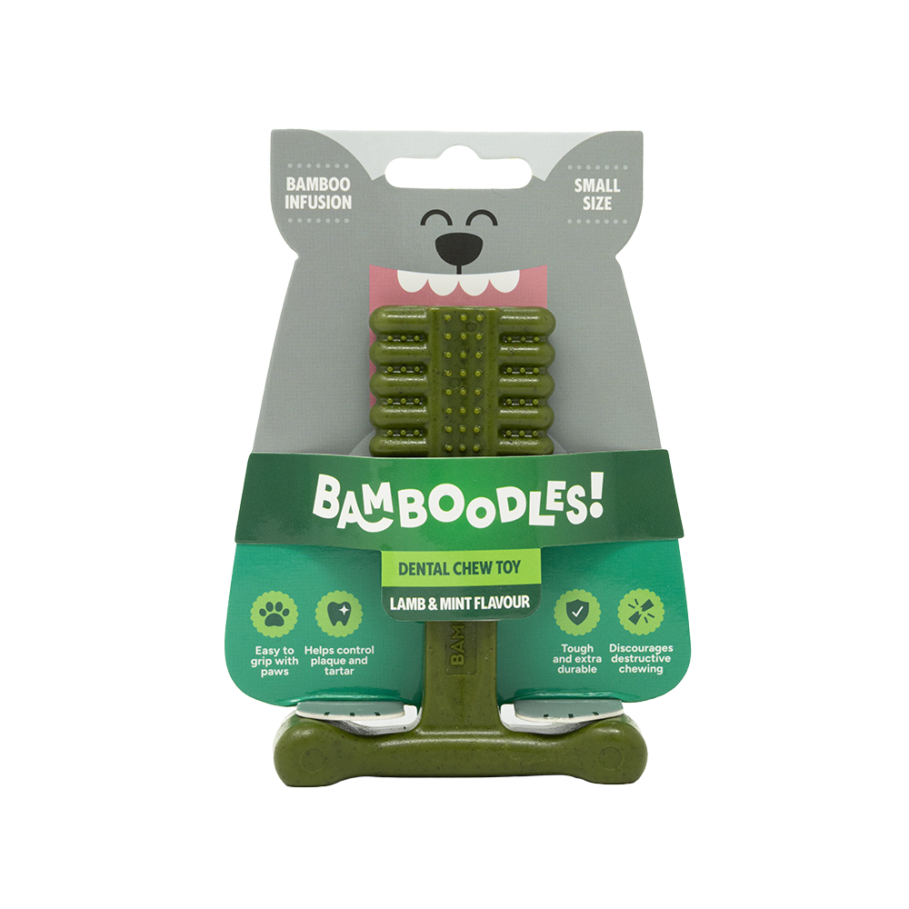 Bamboodles T-Bone Chew Toy Mint and Lamb
