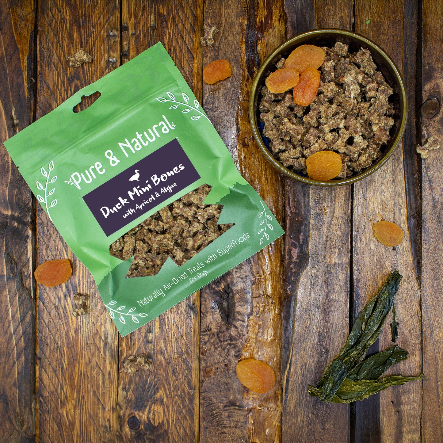 Duck Mini Bones with Apricot & Algae