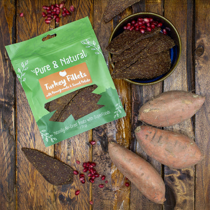 Turkey Fillets with Pomegranate & Sweet Potato