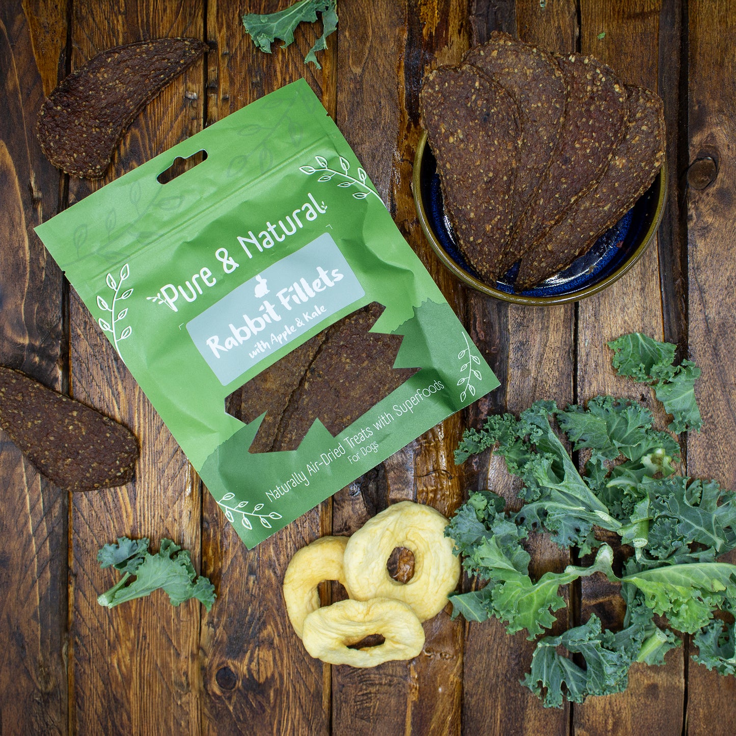 Rabbit Fillets with Apple & Kale