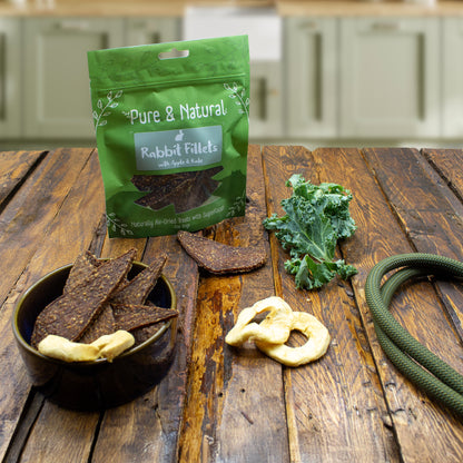 Rabbit Fillets with Apple & Kale