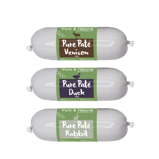 Pure Pate Game Meat Variety Bundle 3 x 400g