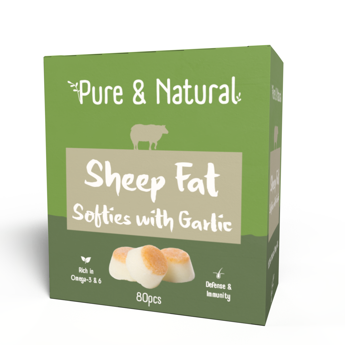 Sheep Fat Softies with Garlic